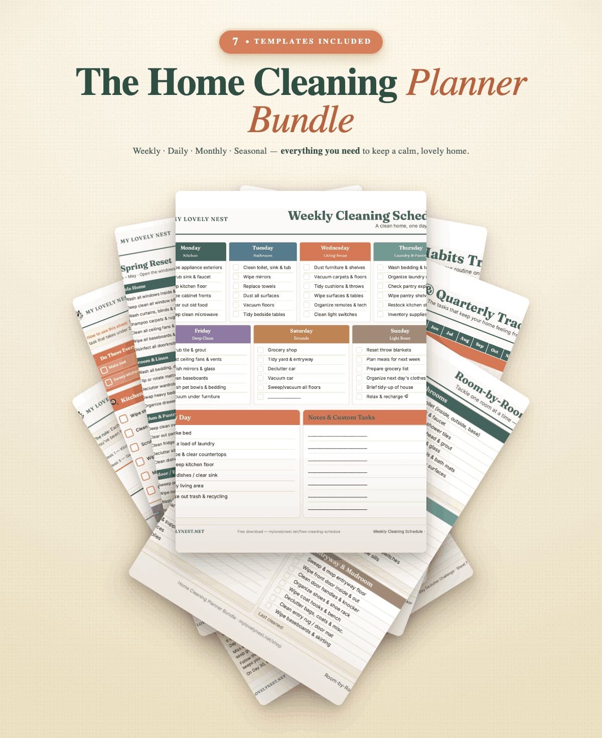 Home Cleaning Planner Bundle
